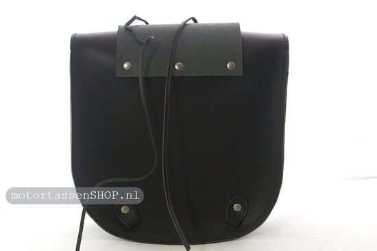 Motortas-set, zwart leder, 2x9 L, A100s