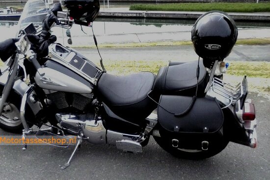 Kawasaki VN, Classic motortas, zwart, 2x27L, G5501s