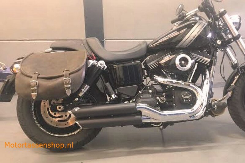 Harley Davidson Dyna met motortas, antiek, 2x27L, G5501a