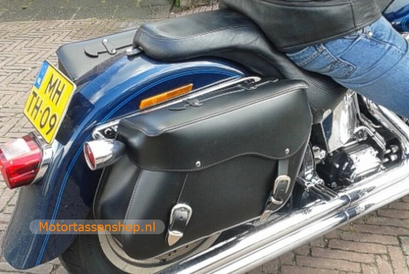 Harley Davidson Softail motortas, zwart, 2x22 L, E4000s