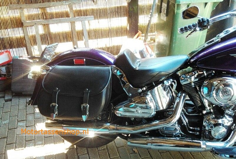 Harley Davidson Softail met motortas, zwart, 2X27L, G5501s