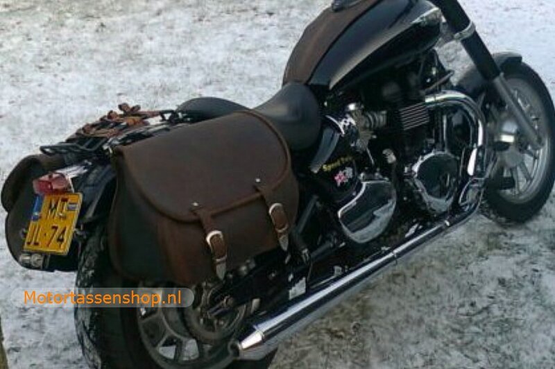 Triumph America met motortassenset, antiek, 2x27L, G5501a