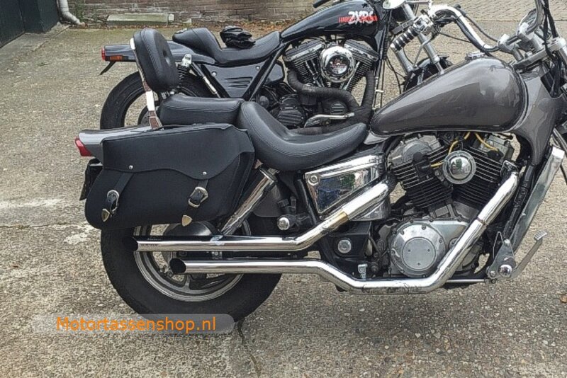 Honda Shadow motortas, zwart, 2x22 L, E4000s