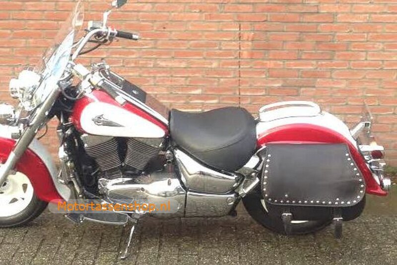 Suzuki Intruder motortas, zwart nerfleder, 1x40L, P6900