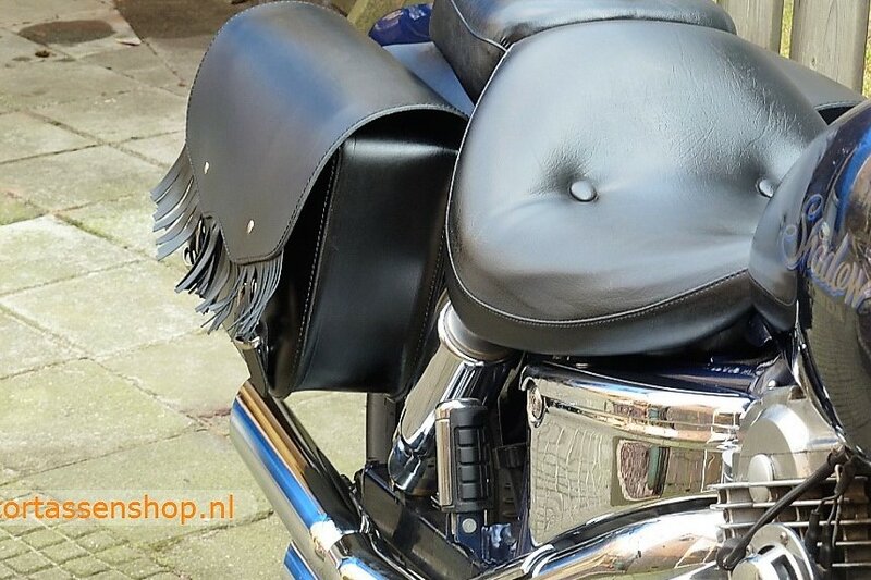 Yamaha Dragstar met motortas, zwart, 2x16L , D5000