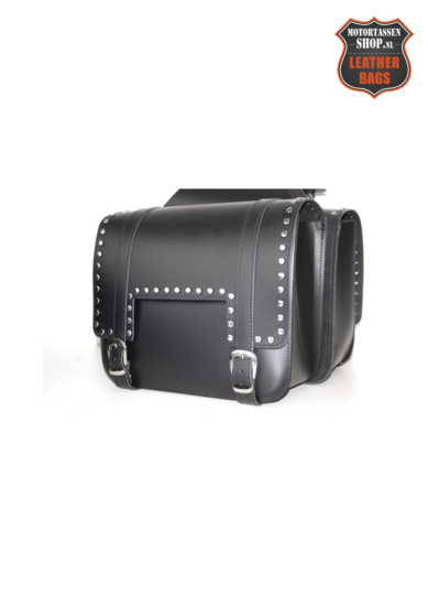 MOTORTAS-SET ZWART - 2 X 19 LITER - SPLITLEDER - E3900