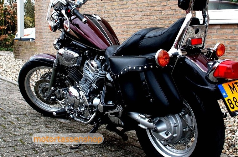 Yamaha Virago motortas, zwart, 2x14 L, C2055