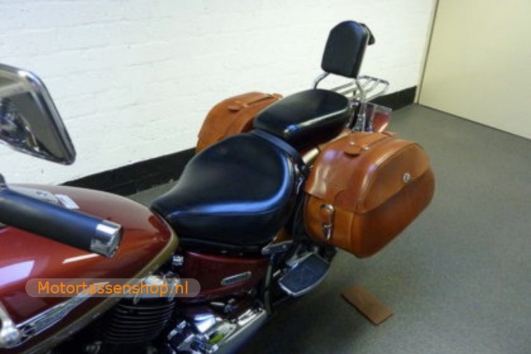 Yamaha Dragstar, cognac nerfleder, 2x30L, K6050