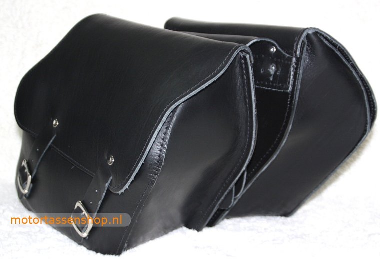 Harley Davidson Lowrider motortas, zwart nerfleder, 2x13,5 L, C4080z