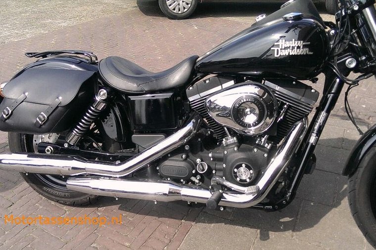 Harley Davidson Dyna Streetbob motortas, antiek, 2x13,5 L, C4080a
