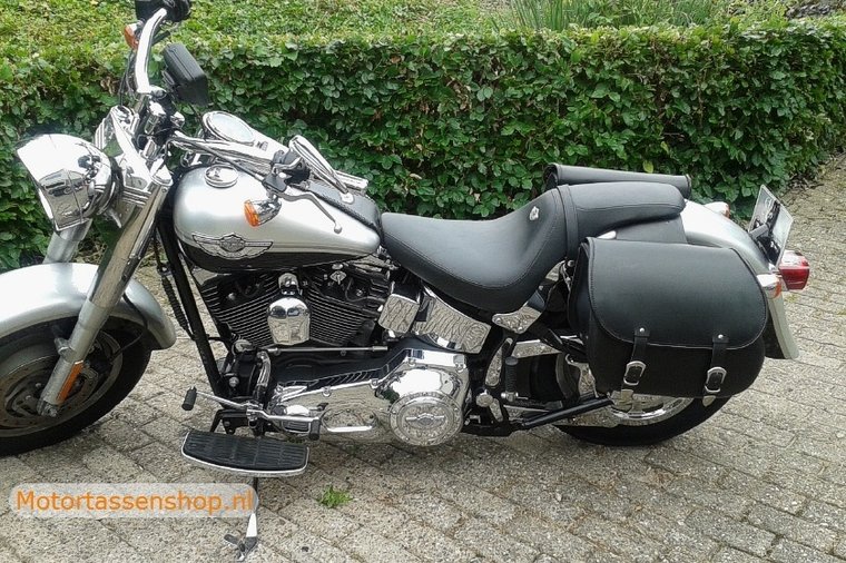 Harley Davidson Softail met motortas, 2X27L, zwart, G5501s