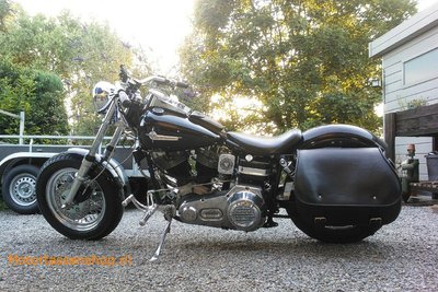 Harley Davidson Shovel FLH Bigbag, zwart nerfleder, 40 L, P7900 